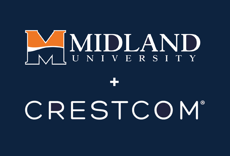 Midland University and Crestcom Logos